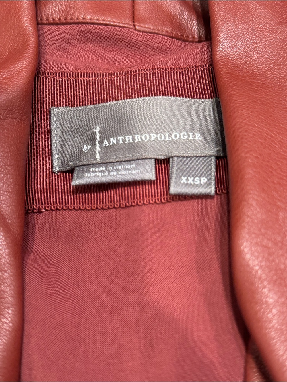Anthropologie Tommie Cap-Sleeve Faux Leather Shirtdress 1301 - Picture 3 of 7